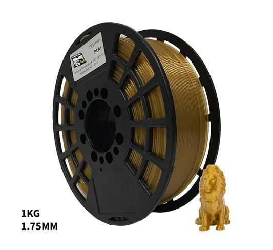 Gold 3D Filament 1.75mm 1KG PLA+