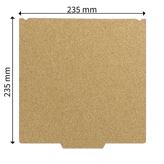 PEI bed 235x235mm voor K1/Ender 3 V3 SE/Ender 3 V3 KE/Ender 3 S1 Pro/Ender 3 V2 Neo/Sovol SV05/SV06/SV07 (PEI+PEI)